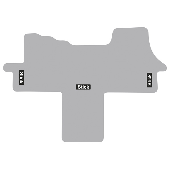 BÄR Autofussmatten Premium schwarz mit Kettelung passend für Microcar M.GO  S / S Pack / F8 / SX Baujahr 2 trg. / ( 2 teilig )